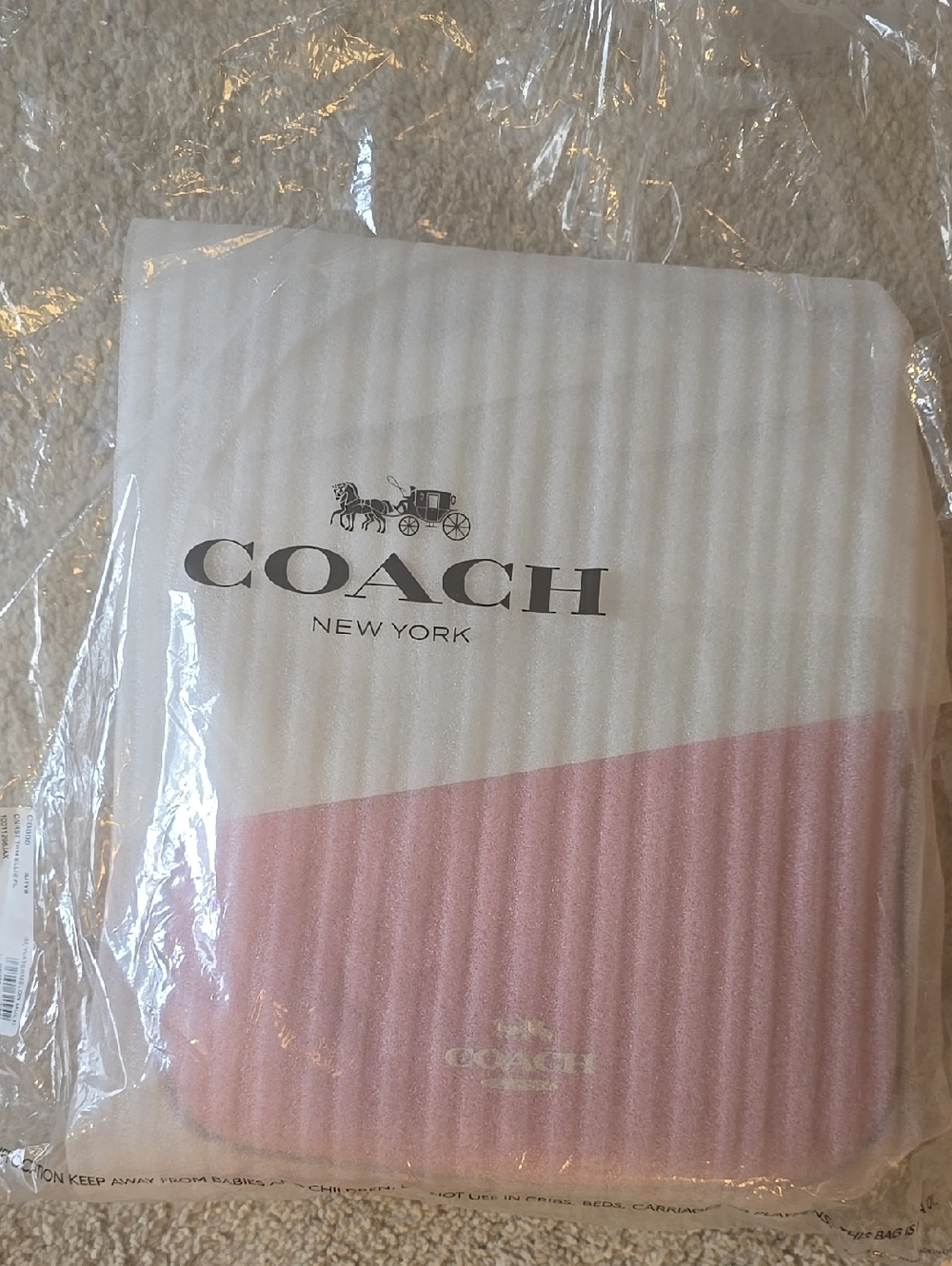 Coach Ellie File Leather Crossbody in Coral - Picture 4 of 5